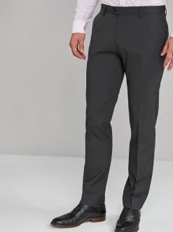 Formele Broek|Broeken En Chino's*Next Antraciet - Slim Fit - Chique stretchy broek