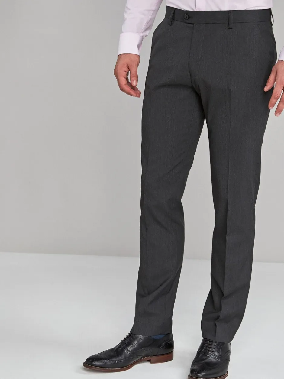 Formele Broek|Broeken En Chino's*Next Antraciet - Slim Fit - Chique stretchy broek