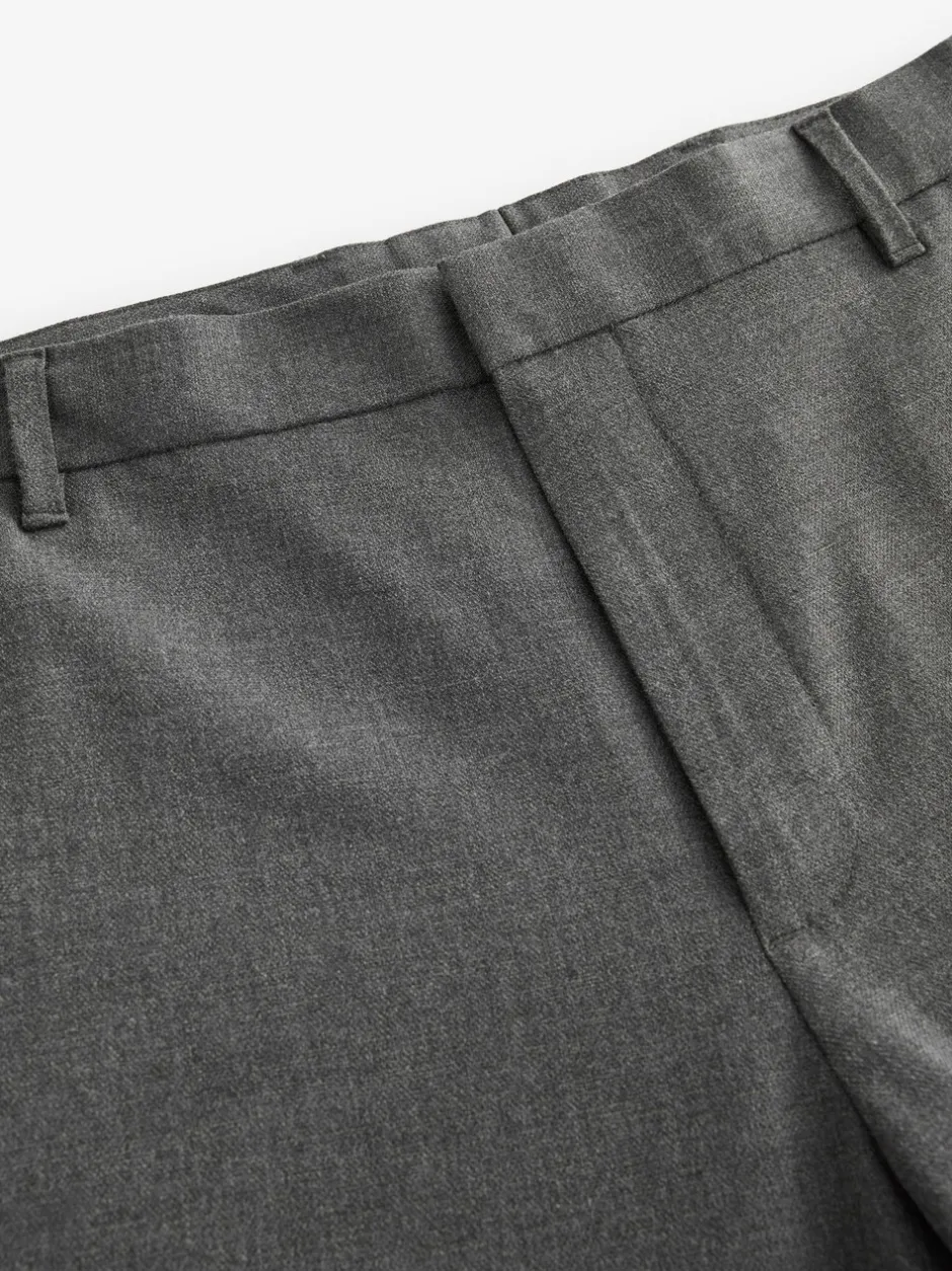 Formele Broek|Next - Slim Fit - Elasticated Waist Motionflex Stretch Smart Trousers Antraciet