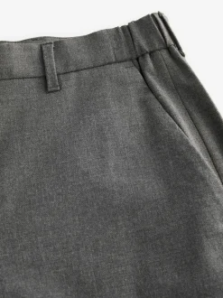 Formele Broek|Next - Slim Fit - Elasticated Waist Motionflex Stretch Smart Trousers Antraciet