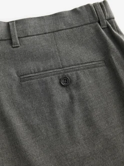 Formele Broek|Next - Slim Fit - Elasticated Waist Motionflex Stretch Smart Trousers Antraciet