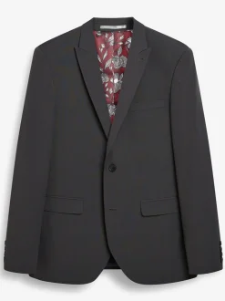 Blazers En Business-Jasjes|Pakken|Next - Slim Fit - Kostuum met twee knopen: colbert Antraciet