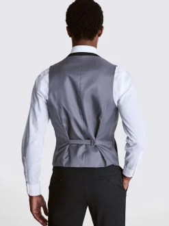 Vesten|MOSS - Smal - Stretch Suit Waistcoat Antraciet
