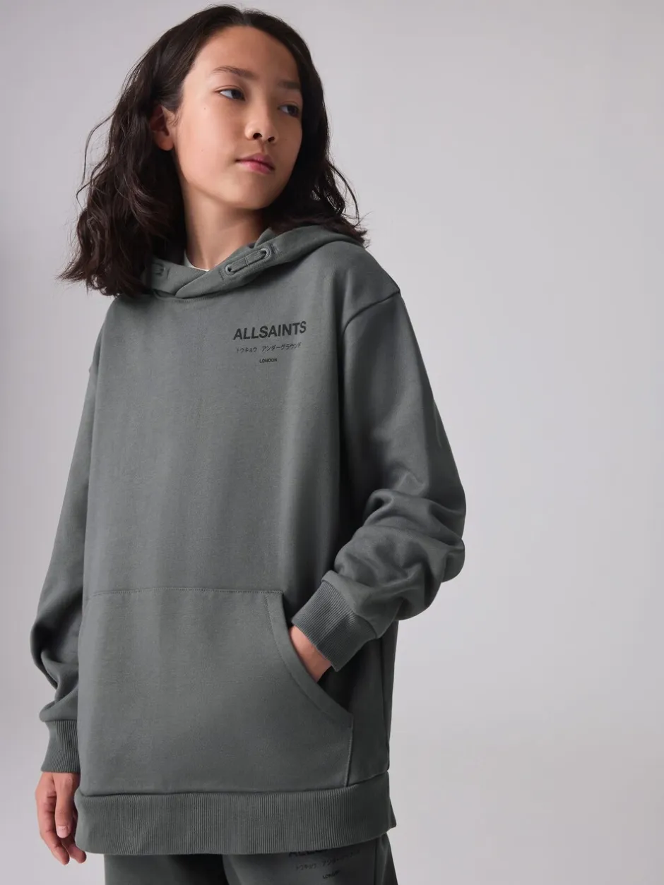 Sweaters En Hoody´S|smALLSAINTS Antraciet - Oversized Underground Pullover Hoodie