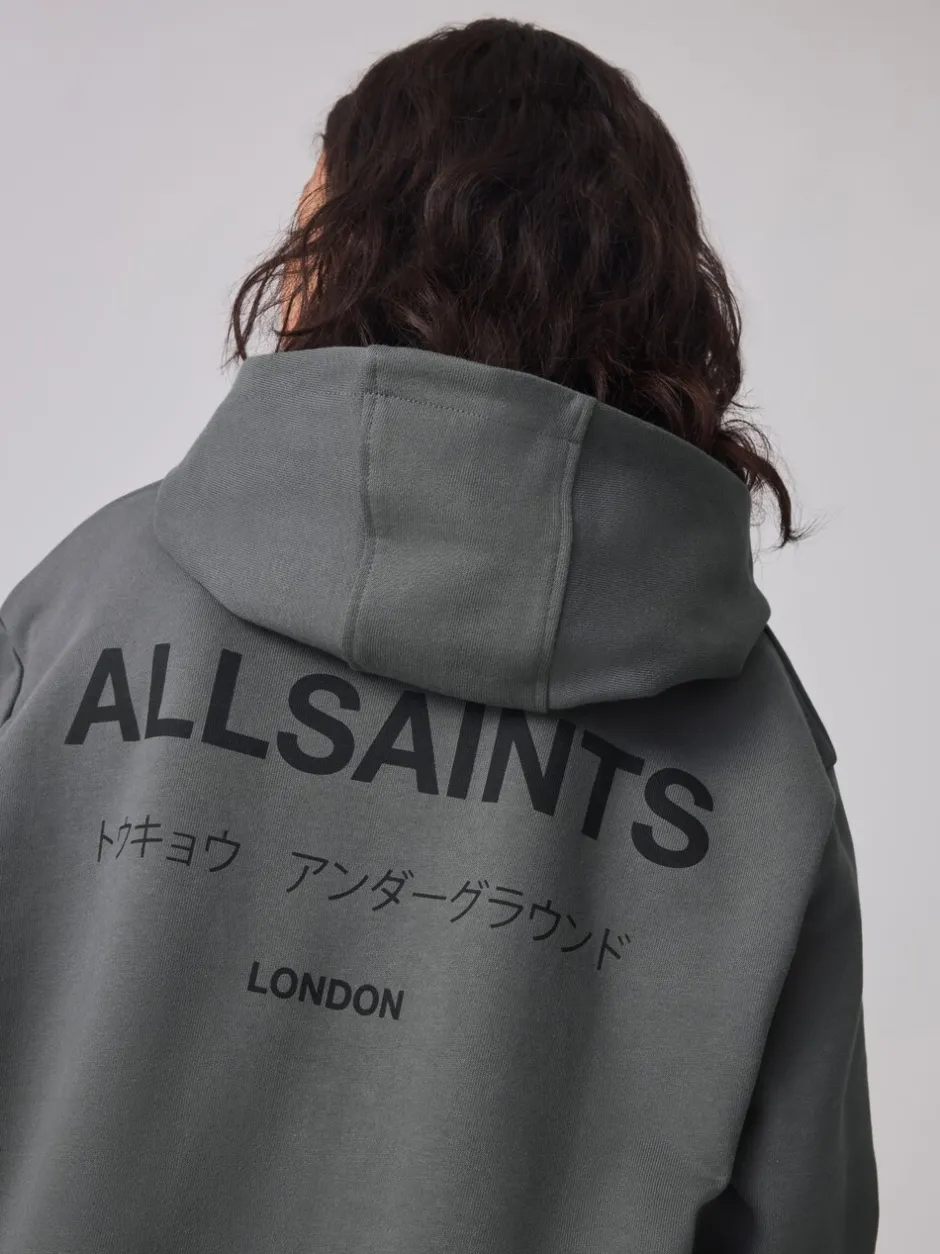 Sweaters En Hoody´S|smALLSAINTS Antraciet - Oversized Underground Pullover Hoodie