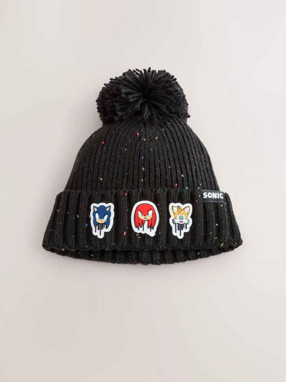 Mutsen, Handschoenen En Sjaals*Next - Sonic The Hedgehog Pom Beanie (3-16jr) Antraciet