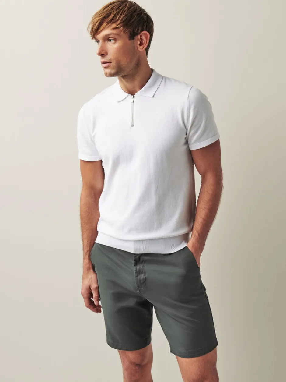 Shorts*Next Antraciet - Straight fit - Chinoshort met stretch