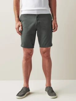Shorts*Next Antraciet - Straight fit - Chinoshort met stretch