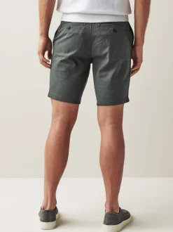 Shorts*Next Antraciet - Straight fit - Chinoshort met stretch