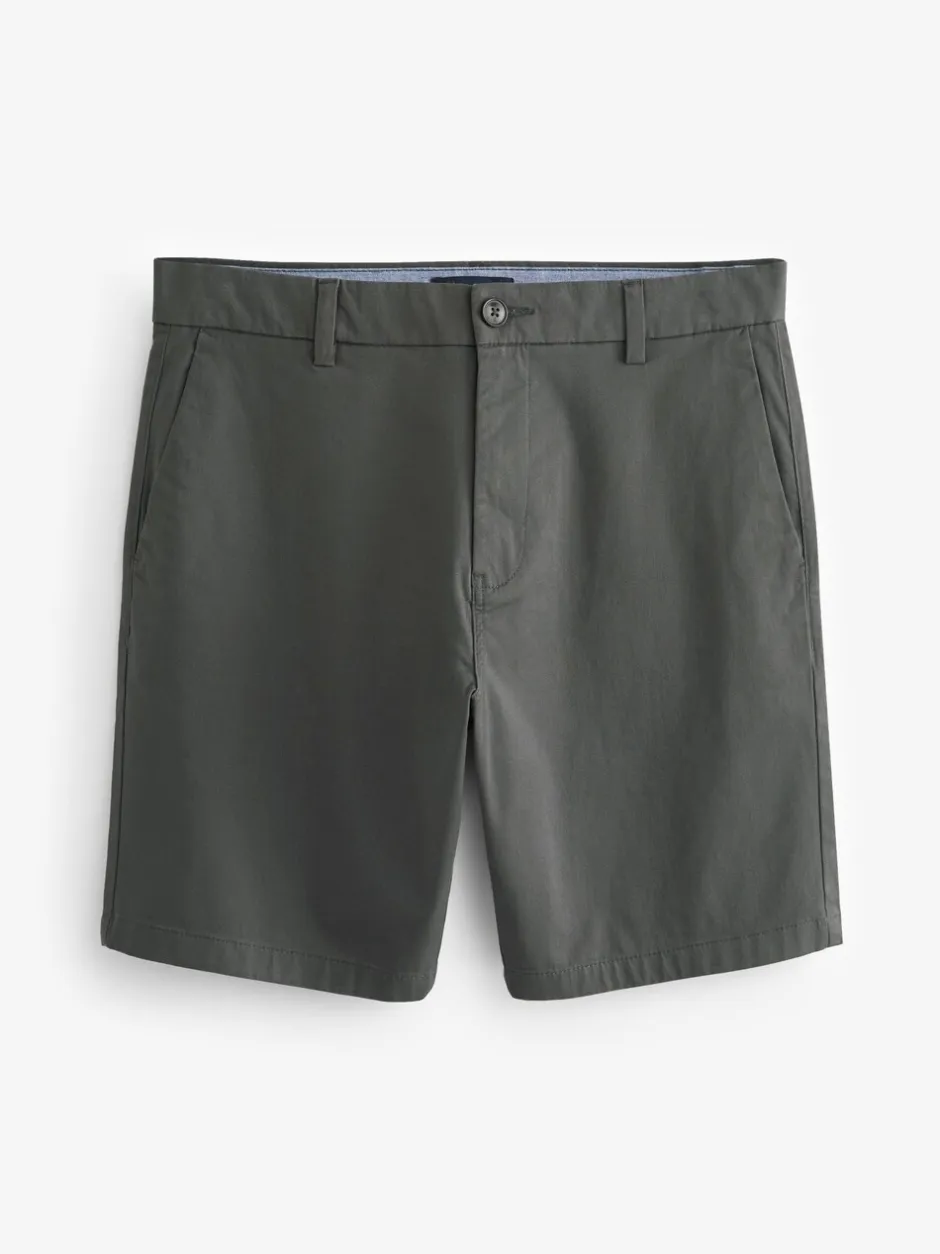 Shorts*Next Antraciet - Straight fit - Chinoshort met stretch