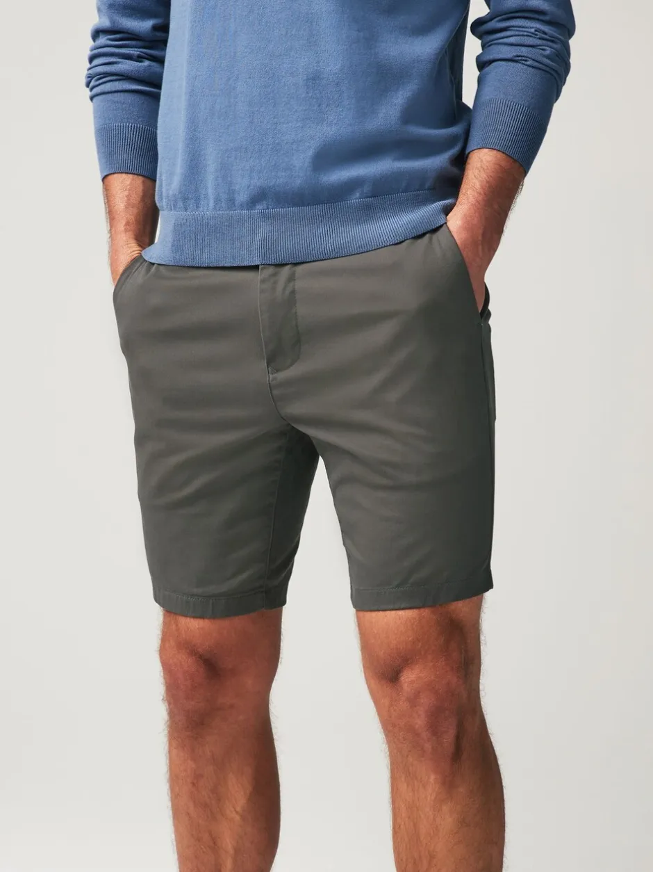 Shorts|Next - Strakke Pasvorm - Chinoshort met stretch Antraciet