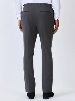 Smokings En Feestkleding*Next Antraciet - Strakke Pasvorm - Pantalon in smokingstijl