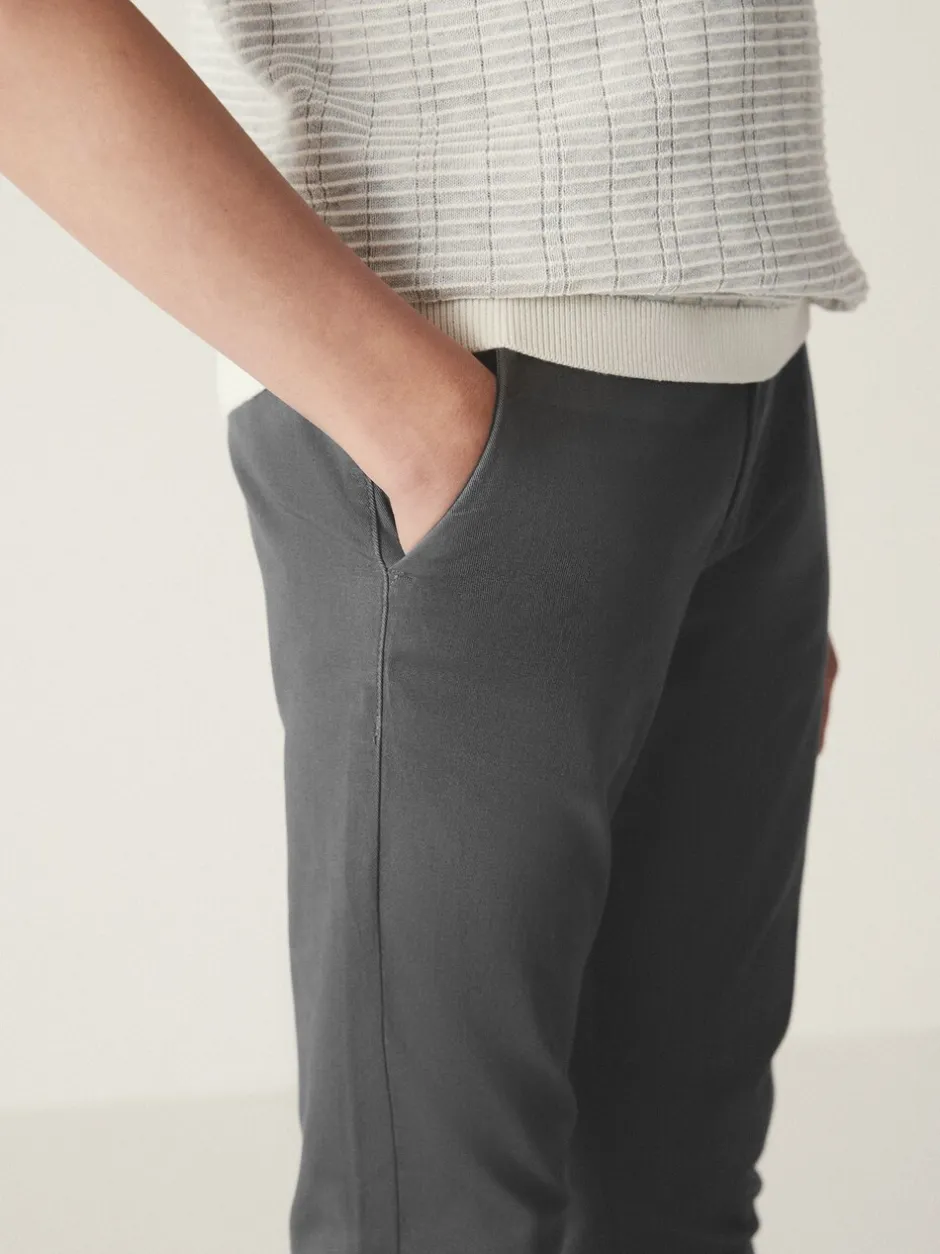 Broeken En Chino's*Next Antraciet - Stretchy chino's (3-17jr)