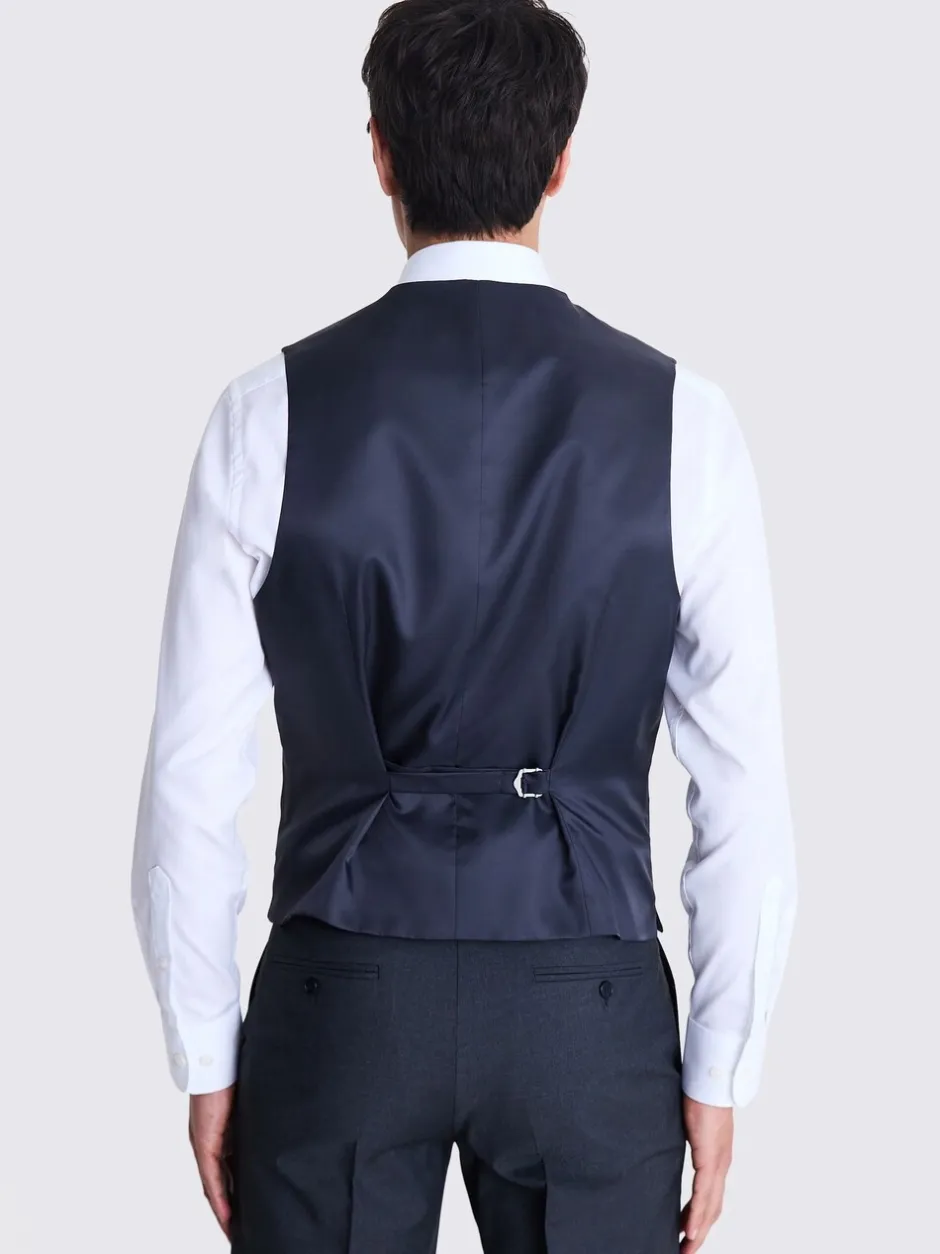 Vesten|MOSS - Tailored - Stretch Suit Waistcoat Antraciet