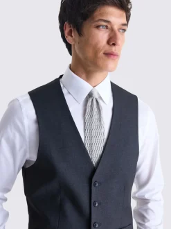 Vesten|MOSS - Tailored - Stretch Suit Waistcoat Antraciet