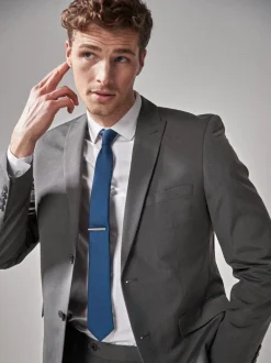 Blazers En Business-Jasjes|Pakken*Next - Tailored fit - Kostuum met twee knopen: colbert Antraciet