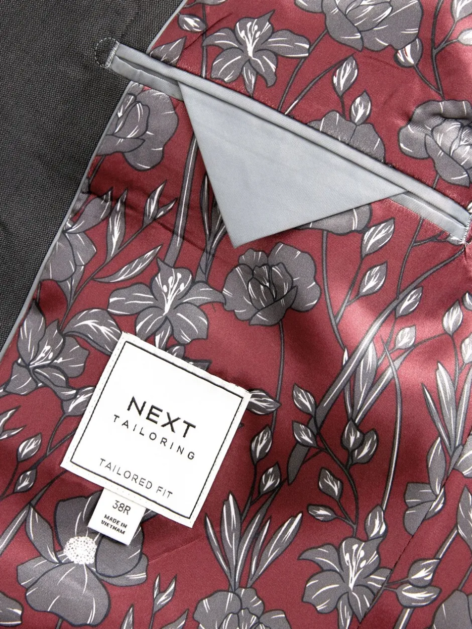 Blazers En Business-Jasjes|Pakken*Next - Tailored fit - Kostuum met twee knopen: colbert Antraciet
