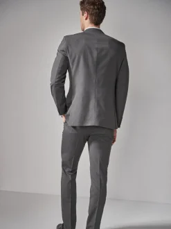 Blazers En Business-Jasjes|Pakken*Next - Tailored fit - Kostuum met twee knopen: colbert Antraciet