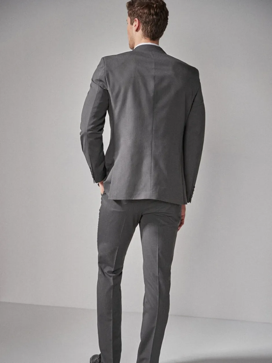 Blazers En Business-Jasjes|Pakken*Next - Tailored fit - Kostuum met twee knopen: colbert Antraciet