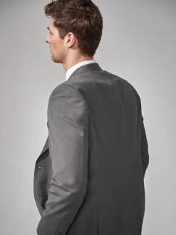 Blazers En Business-Jasjes|Pakken*Next - Tailored fit - Kostuum met twee knopen: colbert Antraciet