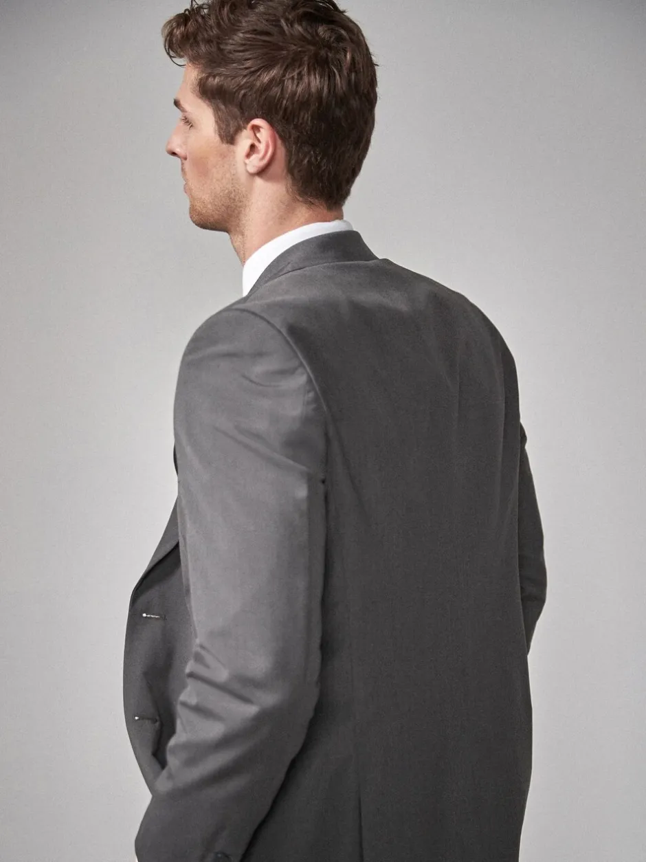 Blazers En Business-Jasjes|Pakken*Next - Tailored fit - Kostuum met twee knopen: colbert Antraciet