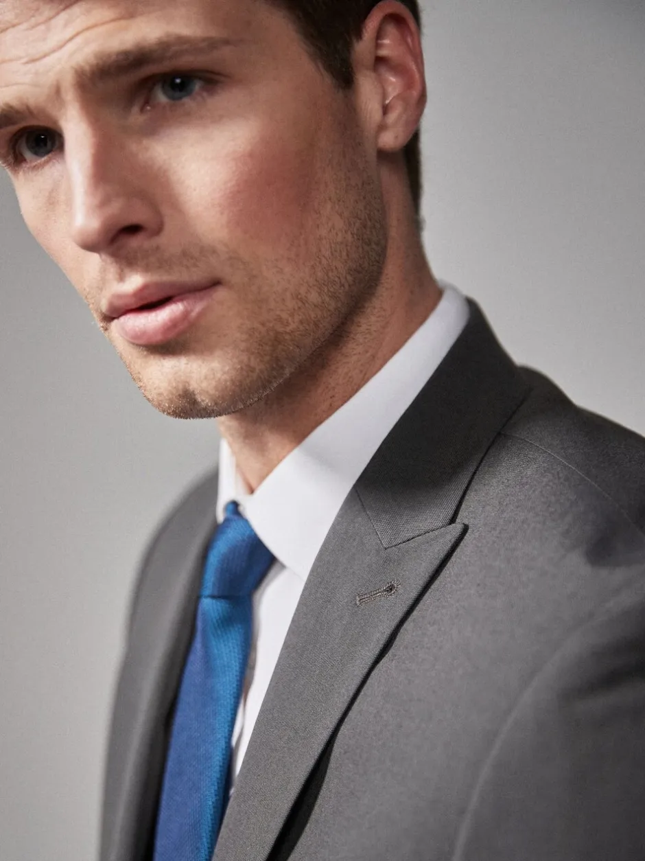 Blazers En Business-Jasjes|Pakken*Next - Tailored fit - Kostuum met twee knopen: colbert Antraciet