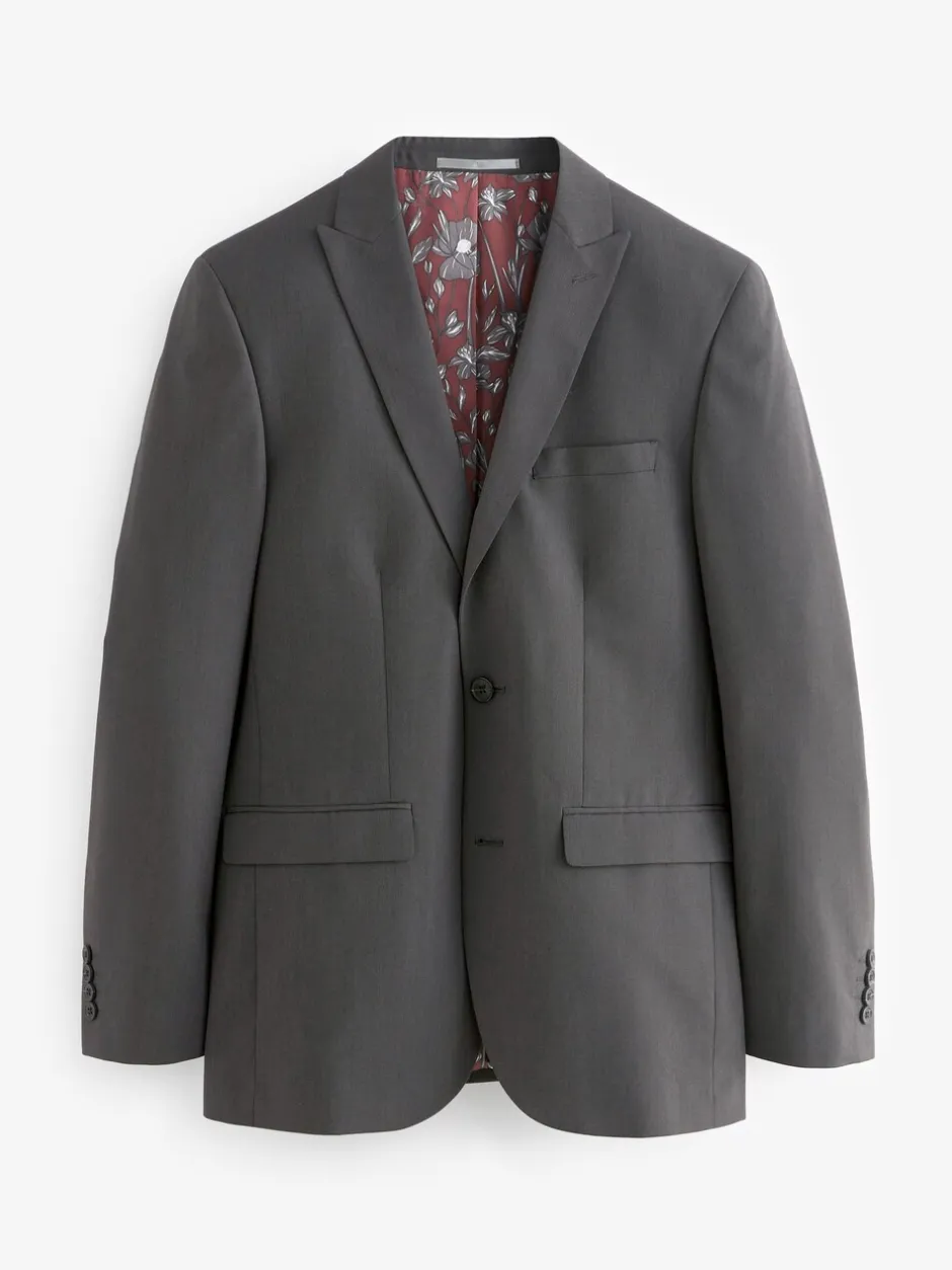 Blazers En Business-Jasjes|Pakken*Next - Tailored fit - Kostuum met twee knopen: colbert Antraciet