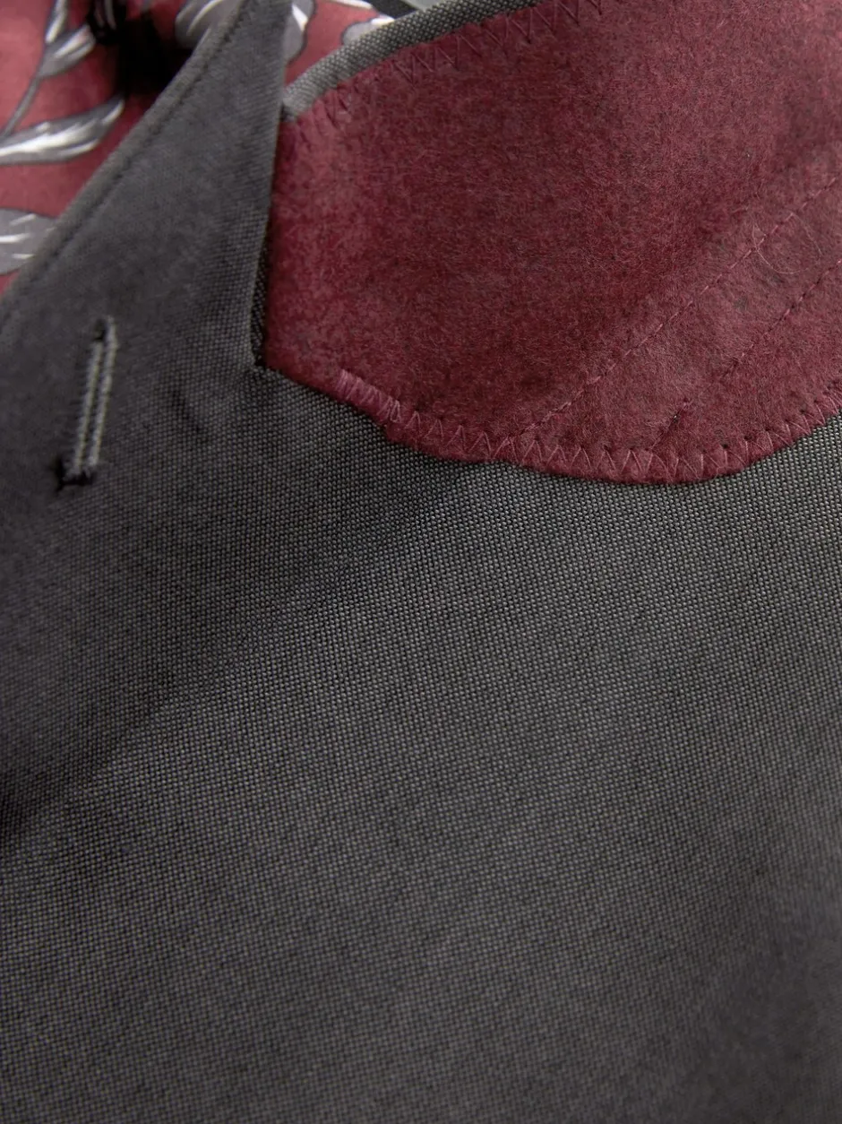 Blazers En Business-Jasjes|Pakken*Next - Tailored fit - Kostuum met twee knopen: colbert Antraciet