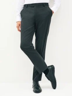 Formele Broek|Next - Tailored fit - Chique stretchy broek Antraciet