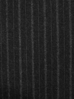 Pakken*Next Antraciet - Tailored Fit Signature Empire Mills 100% British Wool Stripe Suit Jacket