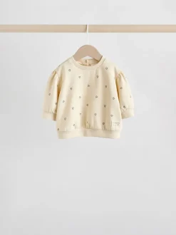 Sets En Combisets|Truien En Breisels*Next Antracietgrijs & Crème - Baby sweatshirt en joggingbroek 6 -delige set (0mnd -2jr) Antracietgrijs & Crème