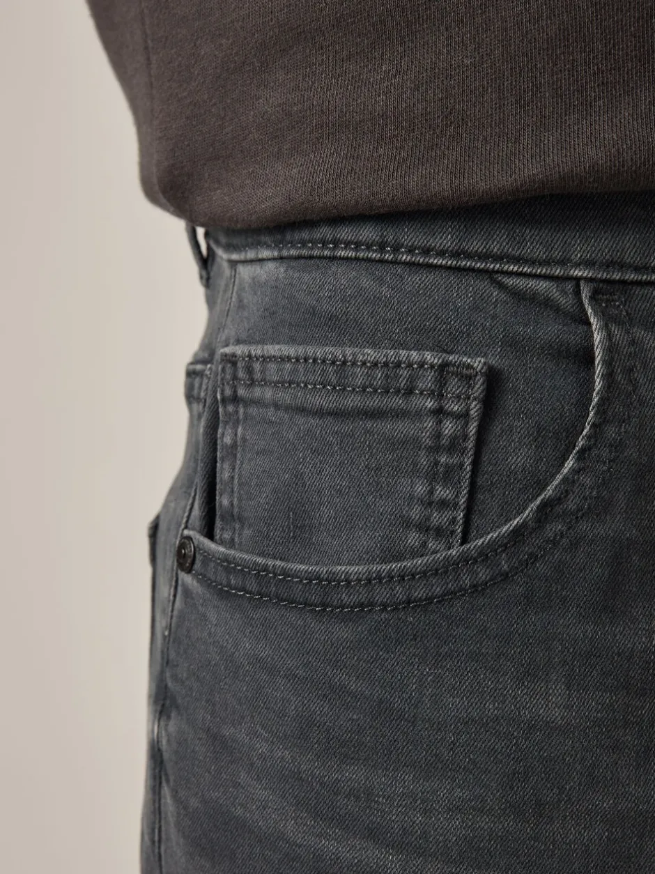 Jeans|Next Antracietgrijs - Enkele - Slim fit klassieke stretchy jeans