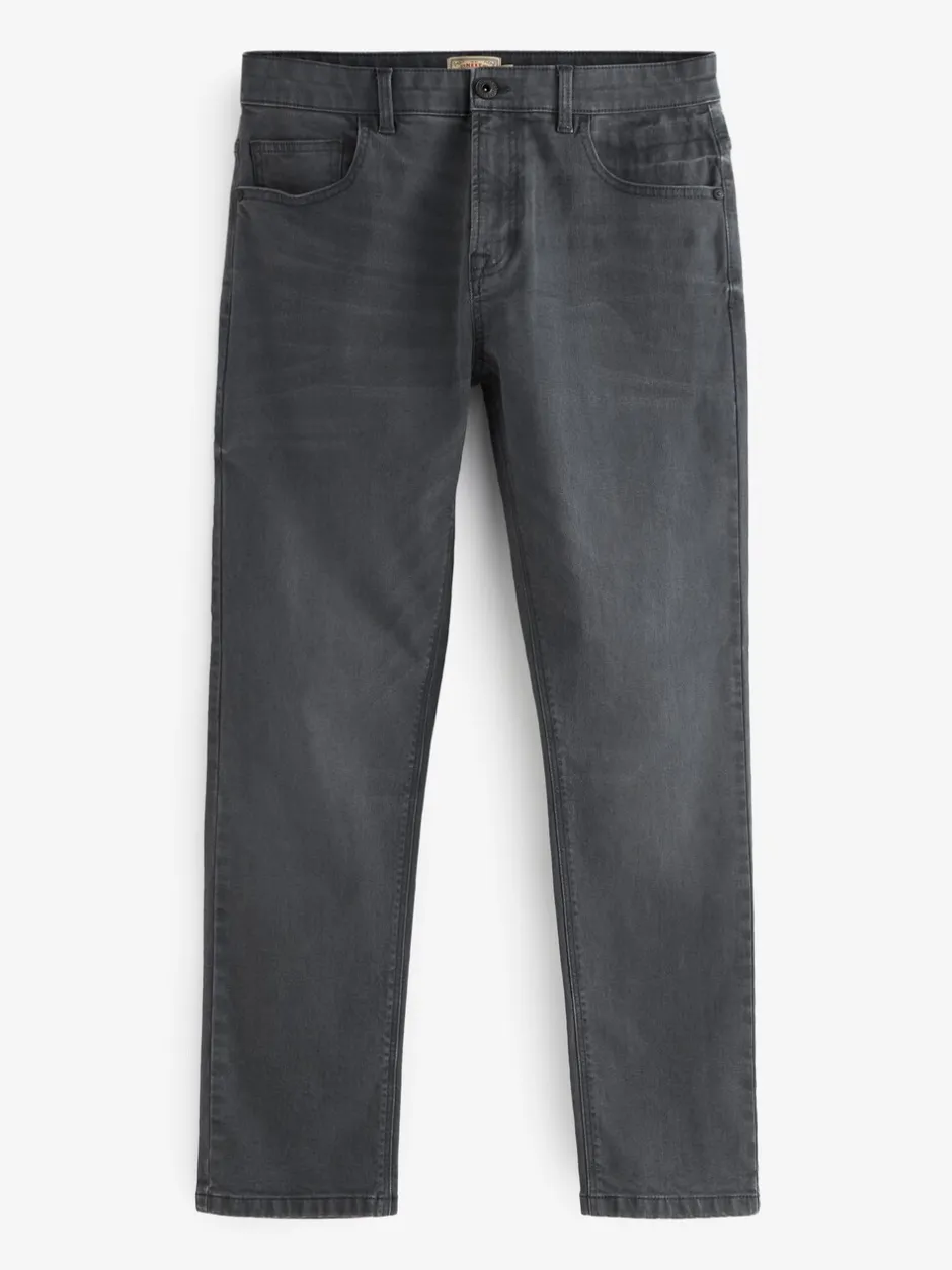 Jeans|Next Antracietgrijs - Enkele - Slim fit klassieke stretchy jeans
