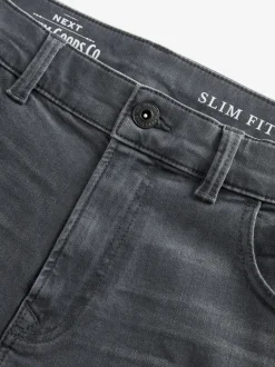 Jeans|Next Antracietgrijs - Enkele - Slim fit klassieke stretchy jeans
