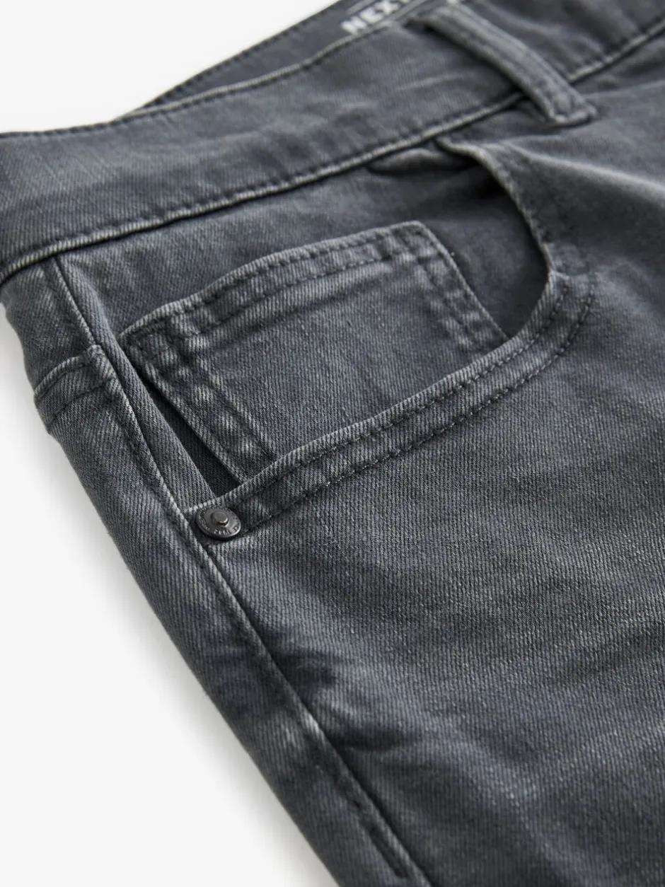 Jeans|Next Antracietgrijs - Enkele - Slim fit klassieke stretchy jeans