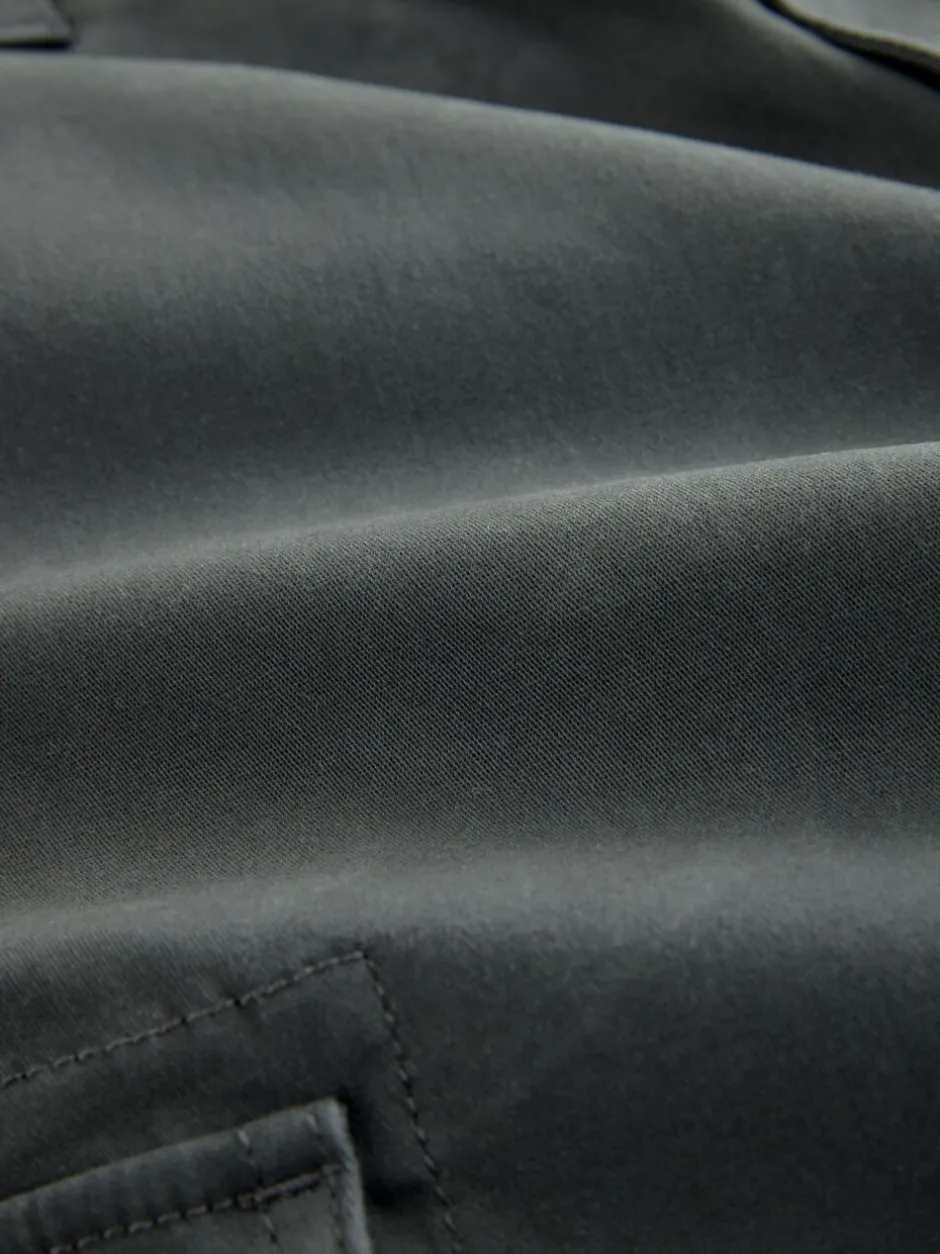 Broeken En Chino's*Next - Relaxed fit - Katoenen cargostretchbroek Antracietgrijs