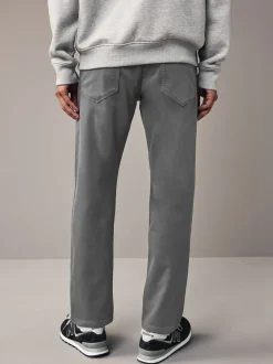 Jeans*Next Antracietgrijs - Slim Fit - Comfortabele stretchjeans