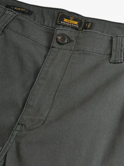 Broeken En Chino's*Next Antracietgrijs - Slim Fit - Katoenen cargostretchbroek