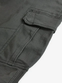 Broeken En Chino's*Next Antracietgrijs - Slim Fit - Katoenen cargostretchbroek