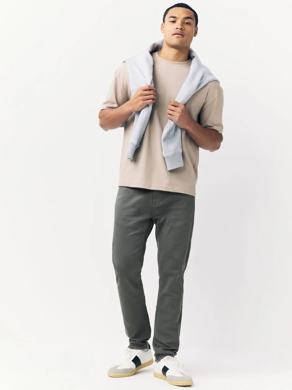 Jeans*Next Antracietgrijs - Strakke Pasvorm - Comfortabele stretchjeans