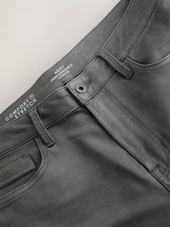 Jeans*Next Antracietgrijs - Strakke Pasvorm - Comfortabele stretchjeans
