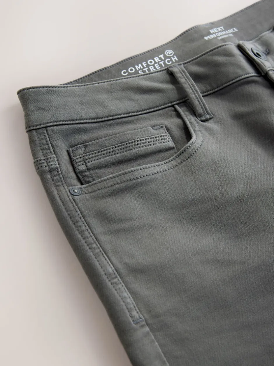 Jeans*Next Antracietgrijs - Strakke Pasvorm - Comfortabele stretchjeans