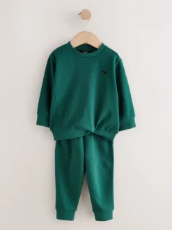 Sets En Combisets|Multipacks|Next - Set van 2 sweatshirts en joggingbroeken (3mnd -7jr) Antracietgrijs/groen