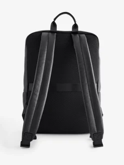 Tassen|Armani Exchange Logo Black Backpack