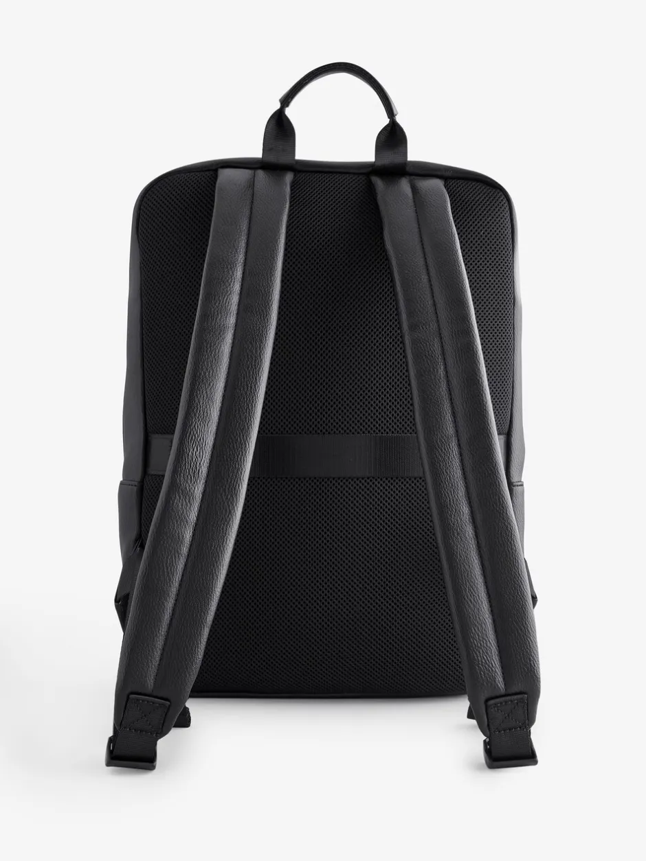 Tassen|Armani Exchange Logo Black Backpack