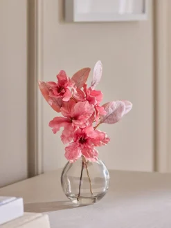 Kunstbloemen*Next Artificial Azalea In Glass Vase