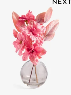 Kunstbloemen*Next Artificial Azalea In Glass Vase