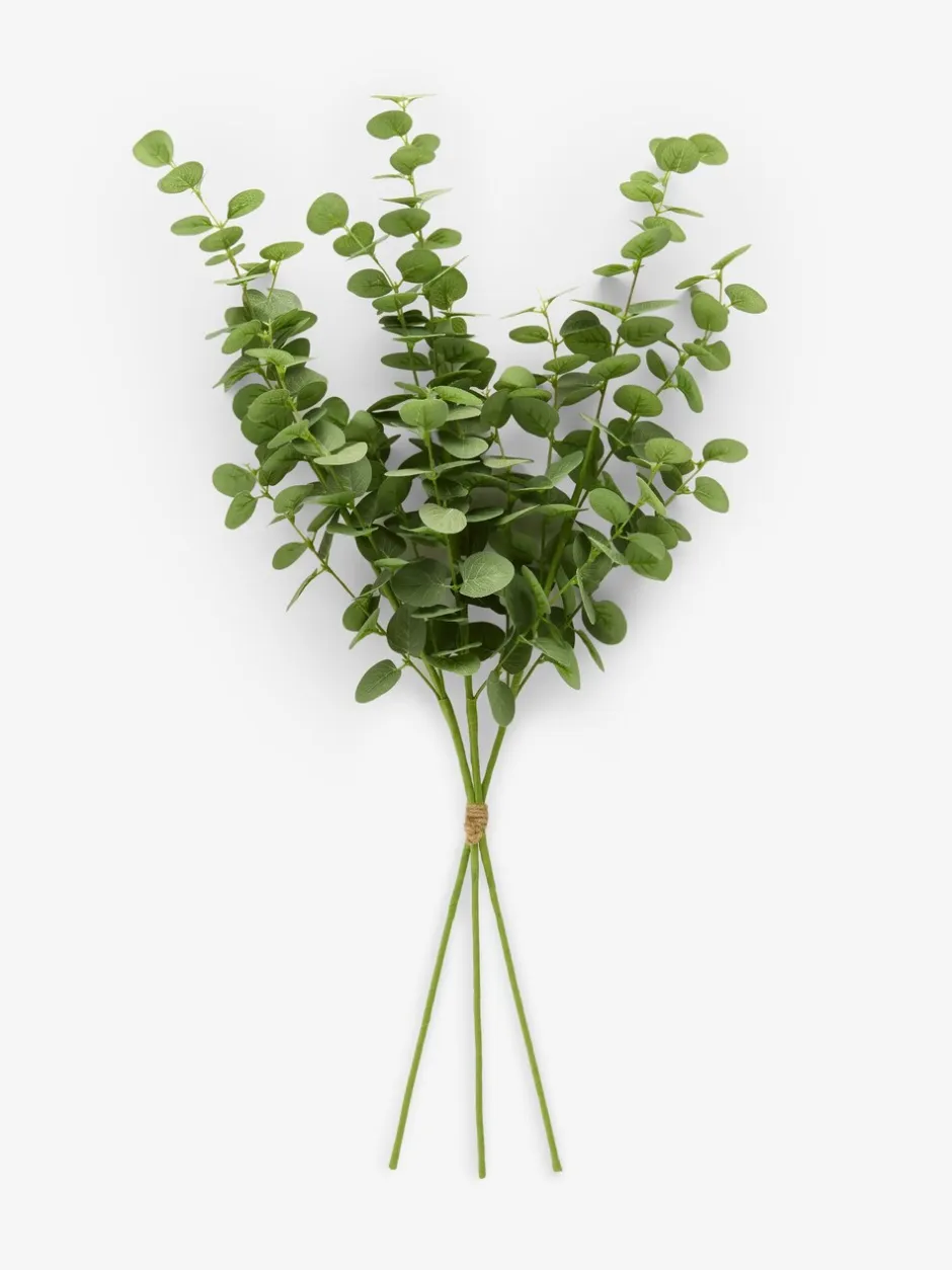 Kunstbloemen|Next Artificial Eucylptus (3 Stems) Green Round Leaf