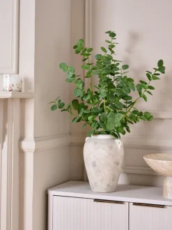 Kunstbloemen|Next Artificial Eucylptus (3 Stems) Green Round Leaf