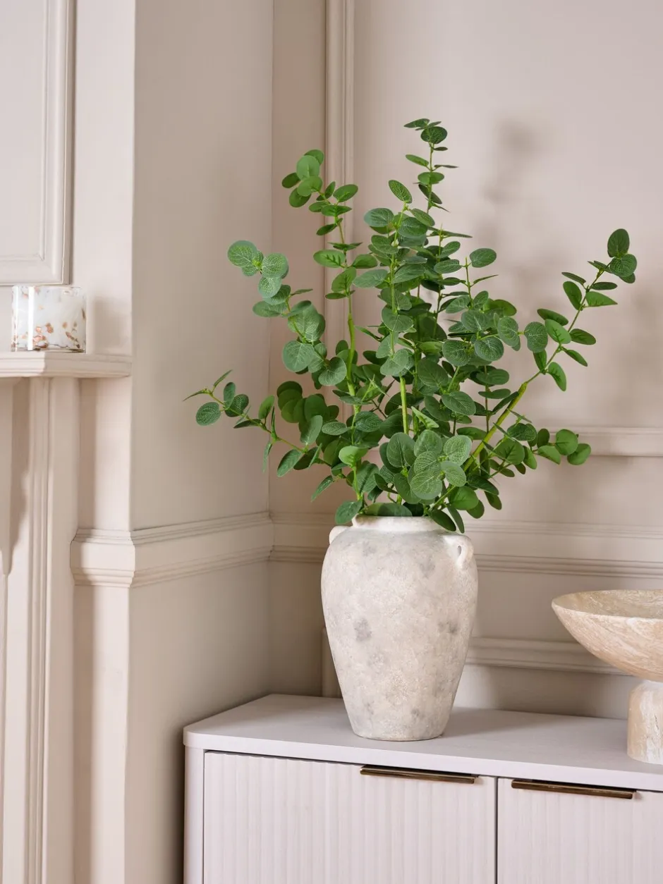 Kunstbloemen|Next Artificial Eucylptus (3 Stems) Green Round Leaf